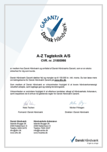 dansk haandvaerk certifikat